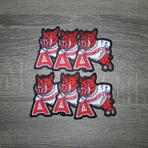 (6) Lot University of North Carolina UNC Vintage Embroidered Iron On Patches